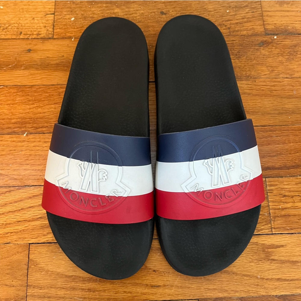 Moncler Basile Slides Size It 43 Multicolor Sanda… - image 1